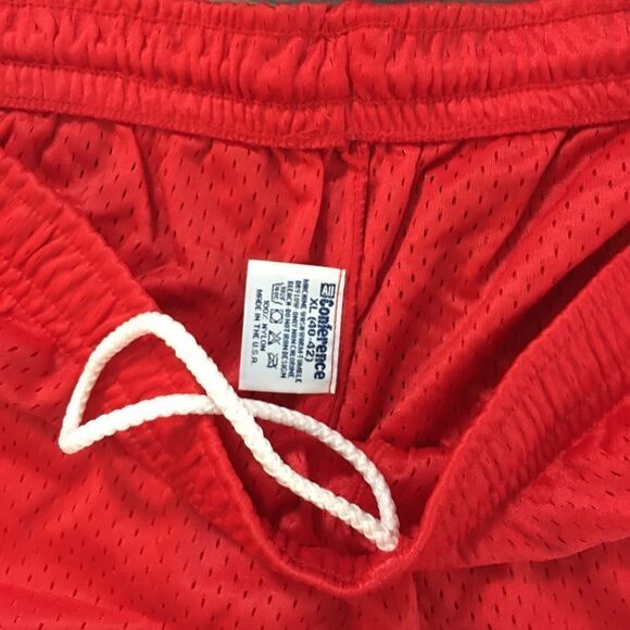 New Red vintage Nebraska Cornhuskers Baseball team practice Gym shorts retro XL - Picture 5 of 5